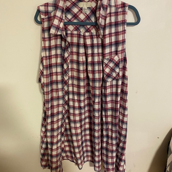 F21 PLAID CARDIGAN - Picture 2 of 2